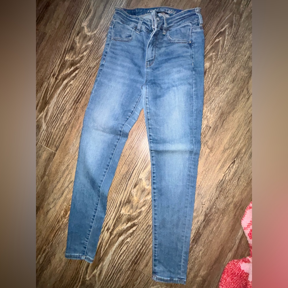 American Eagle Outfitters Skinny Jean Bundle of 3 (denim, white, black)😀 Size 4 - Picture 11 of 15